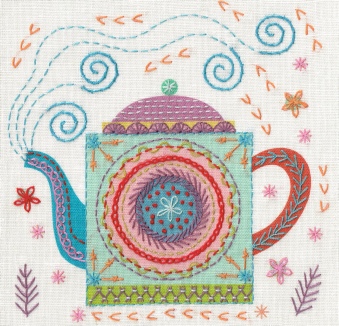 Teapot Embroidery Kit - Nancy Nicholson 