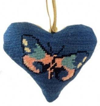 Butterfly Lavender Heart Tapestry 