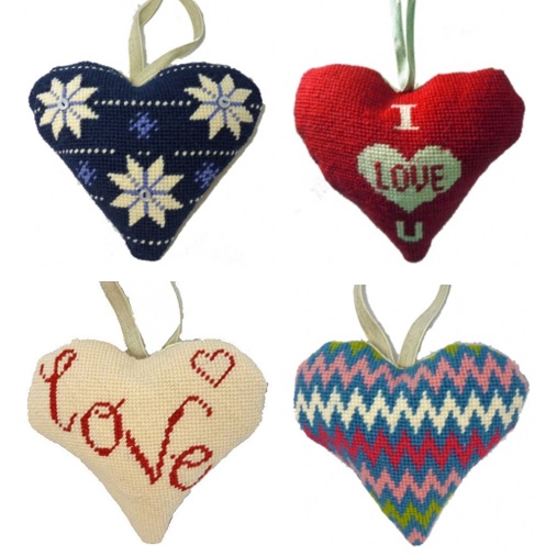 Lavender Hearts Tapestry Kits