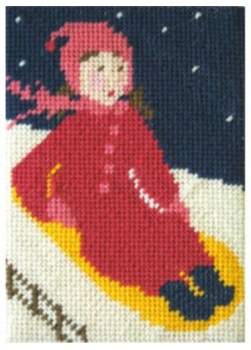 Daisy does Sledging Beginners Tapestry