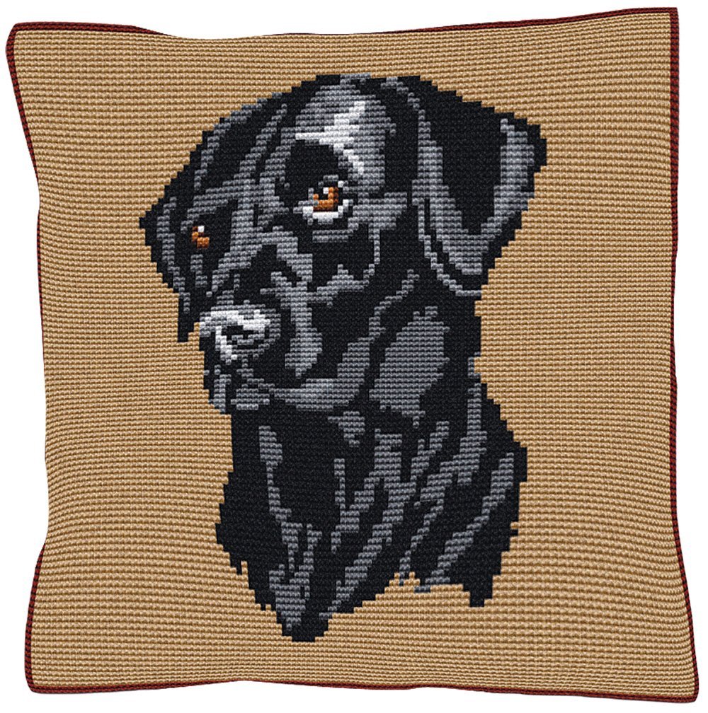 Black Labrador Cross Stitch Kit - Briganta Needlework