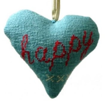 Happy Lavender Heart Tapestry