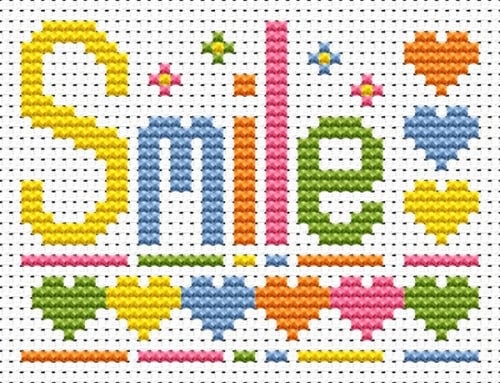 Smile Cross Stitch - Sew Simple