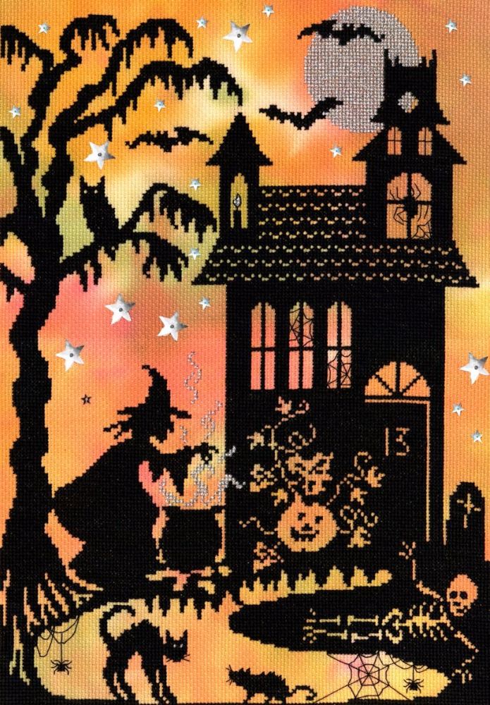 Pumpkin House  Cross Stitch - Enchanted Series