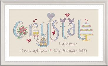 Crystal Anniversary 15 Years - Nia Cross Stitch