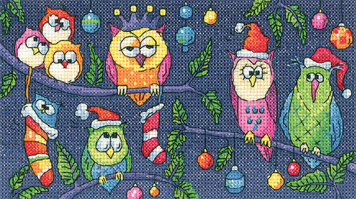 Christmas Owls Cross Stitch - Heritage Crafts