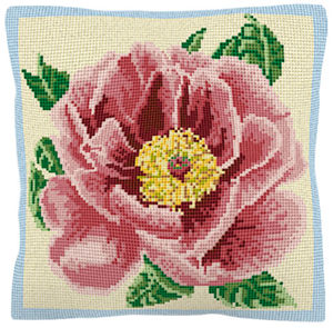 Peony - Cross Stitch (printed canvas)