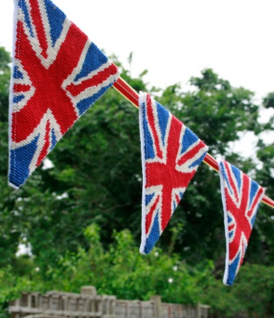 Union Jack Tapestry Bunting (Charted)