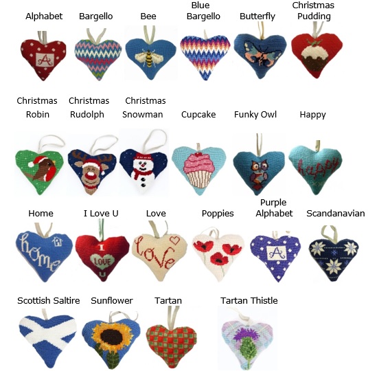 Full range of Heart Tapestry Kits