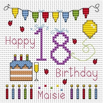 Handarbeit Happy 30th Birthday Cross Stitch Card Kit Bastel Kunstlerbedarf Repinte Com Br