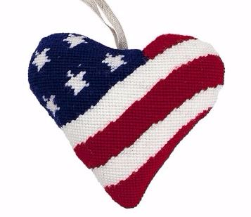 Stars and Stripes Lavender Heart Tapestry (Buy 2 for £27)