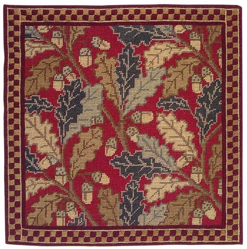 Red Acorn Cushion Tapestry Kit