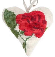 Rose Lavender Heart Tapestry