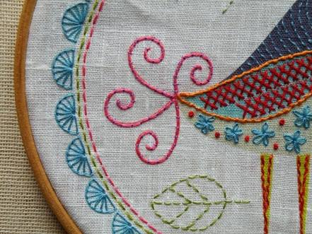 Birdie 1 Embroidery Kit - Nancy Nicholson
