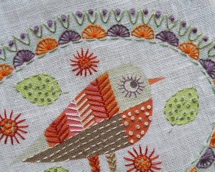 Birdie 3 Embroidery Kit - Nancy Nicholson 
