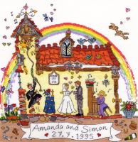 Wedding Sampler - Bothy Threads Cut Thru' Cross Stitch