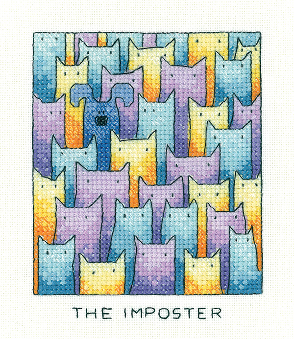 The Imposter - Simply Heritage Cat Cross Stitch
