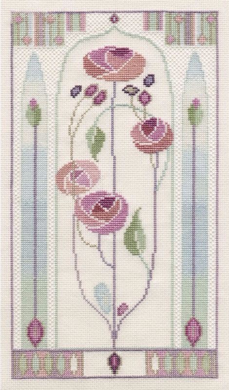 Oriental Rose - Mackintosh Cross Stitch