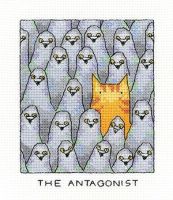 The Antagonist - Simply Heritage Cat Cross Stitch