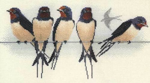 Swallows Cross Stitch