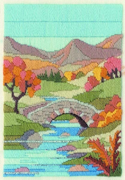 Mountain Autumn - Wool Long Stitch