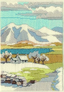 Mountain Winter - Wool Long Stitch