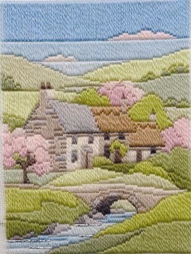 Spring Cottage - Wool Long Stitch