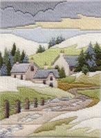 Winter Cottage - Wool Long Stitch