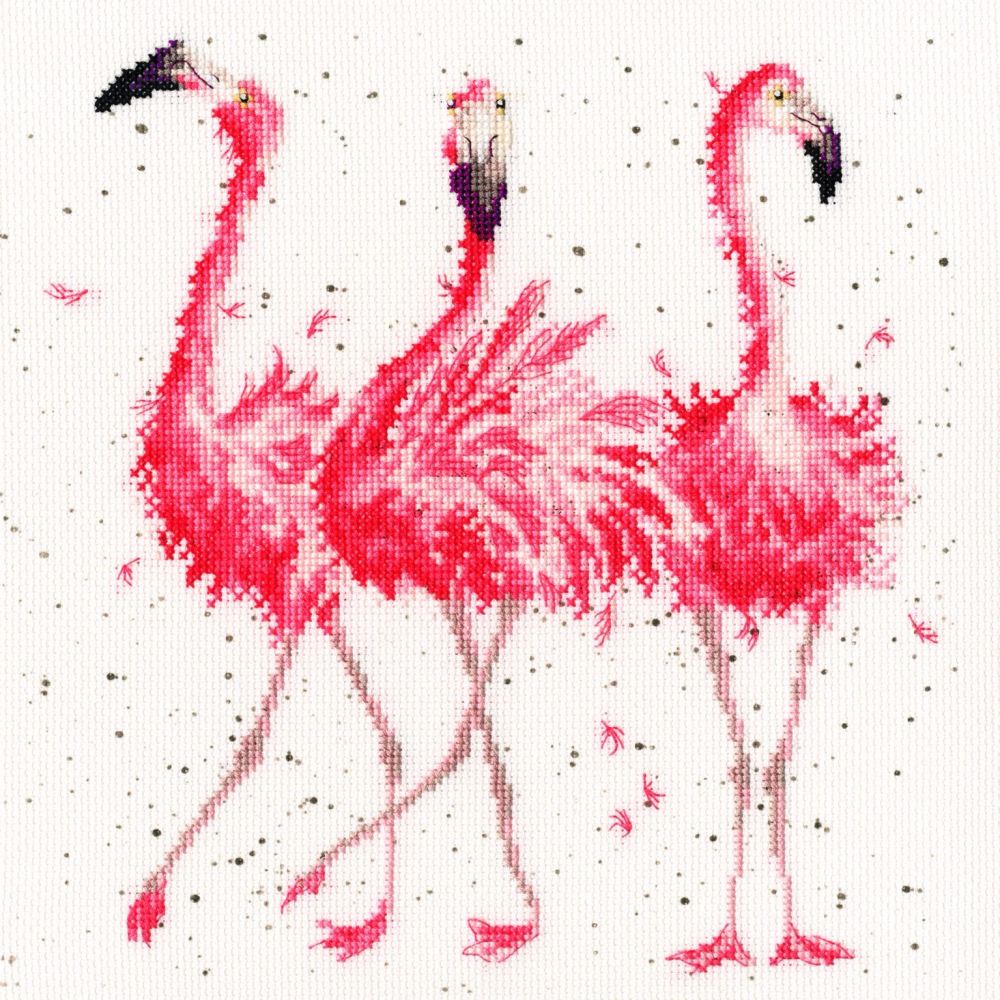 Pink Ladies - Hannah Dale Flamingo Cross Stitch Kit (Bothy Threads)