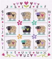 Country Sheep Sampler Cross Stitch