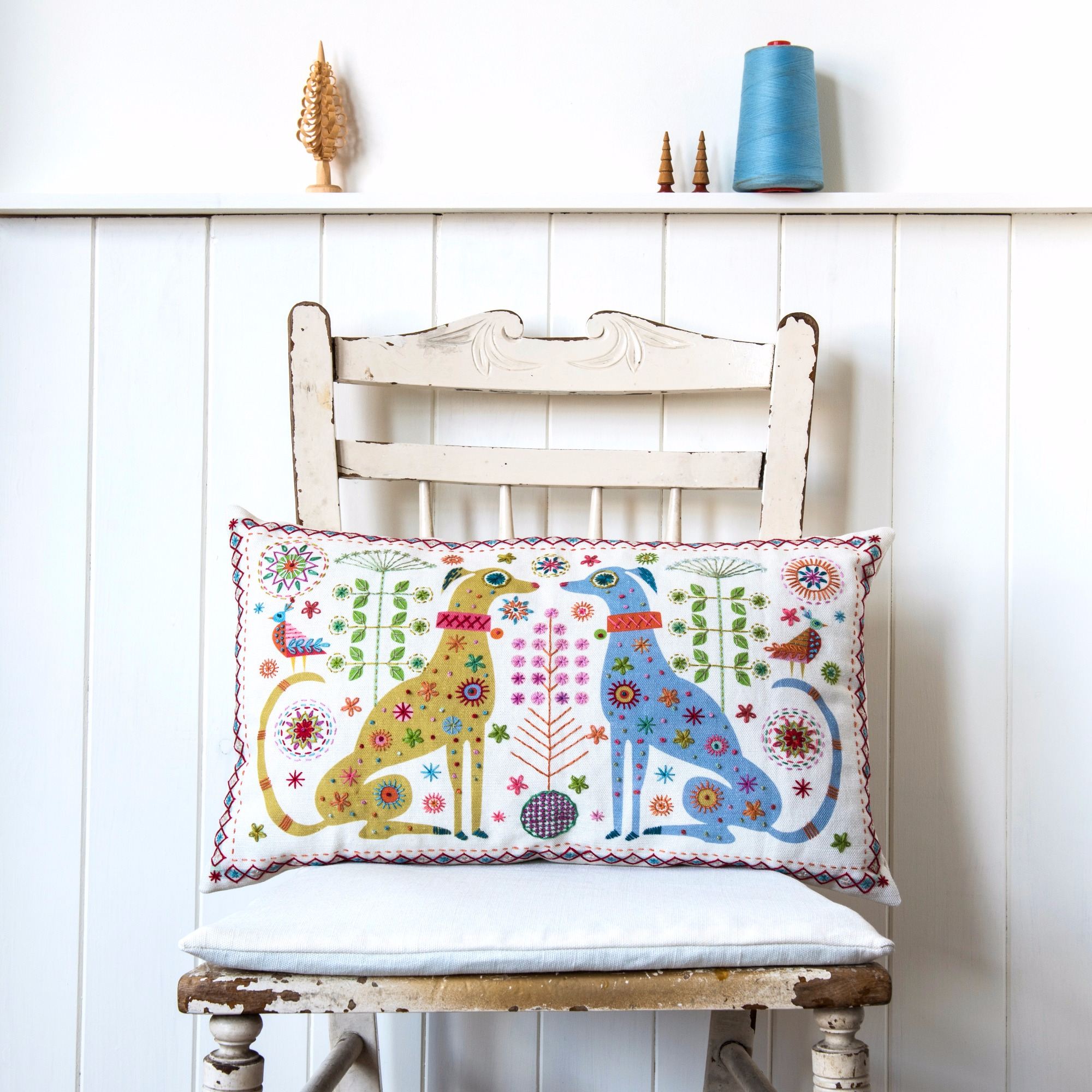 Modern Teapot Embroidery by Nancy Nicholson