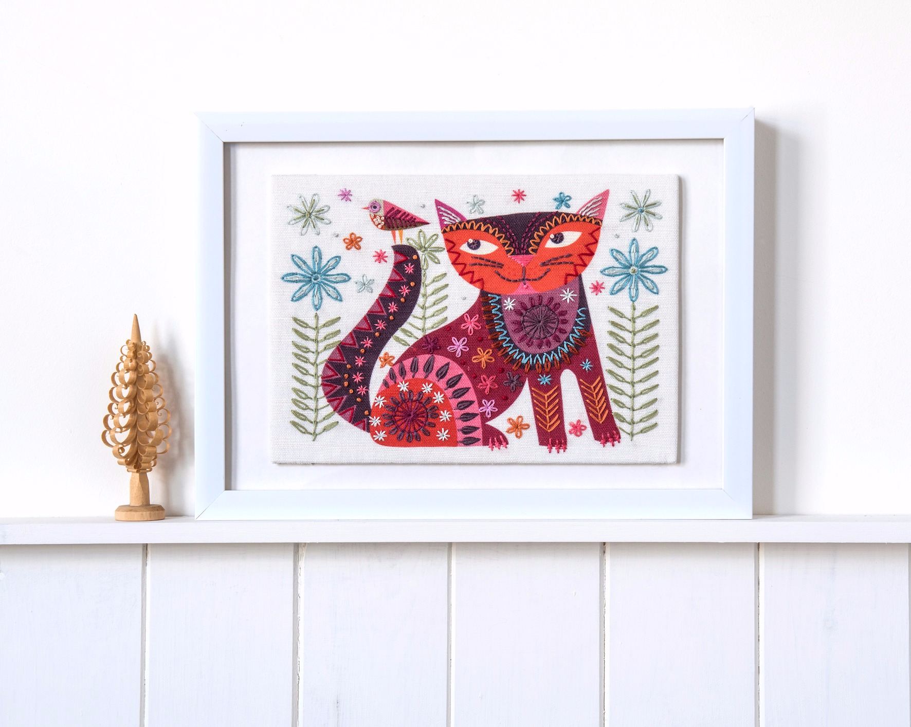 Birdie 3 Embroidery Kit by Nancy Nicholson