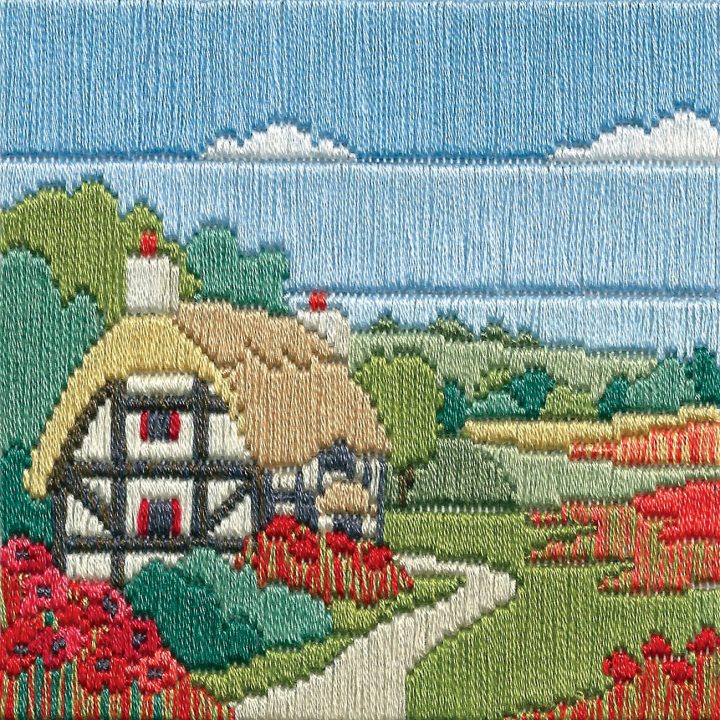 Poppy Cottage - Silken Long Stitch