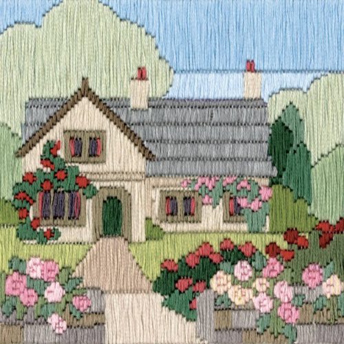 Rambling Rose Cottage - Silken Long Stitch
