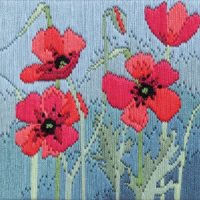 Wild Poppies - Silken Long Stitch