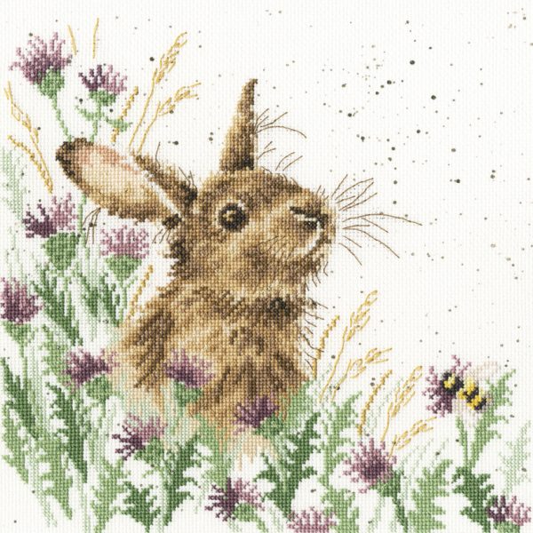 The Meadow - Hannah Dale Rabbit Cross Stitch Kit - Bothy Threads