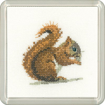 Red Squirrel Coaster Kit - Heritage Crafts
