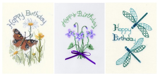 Cross Stitch Birthday Cards