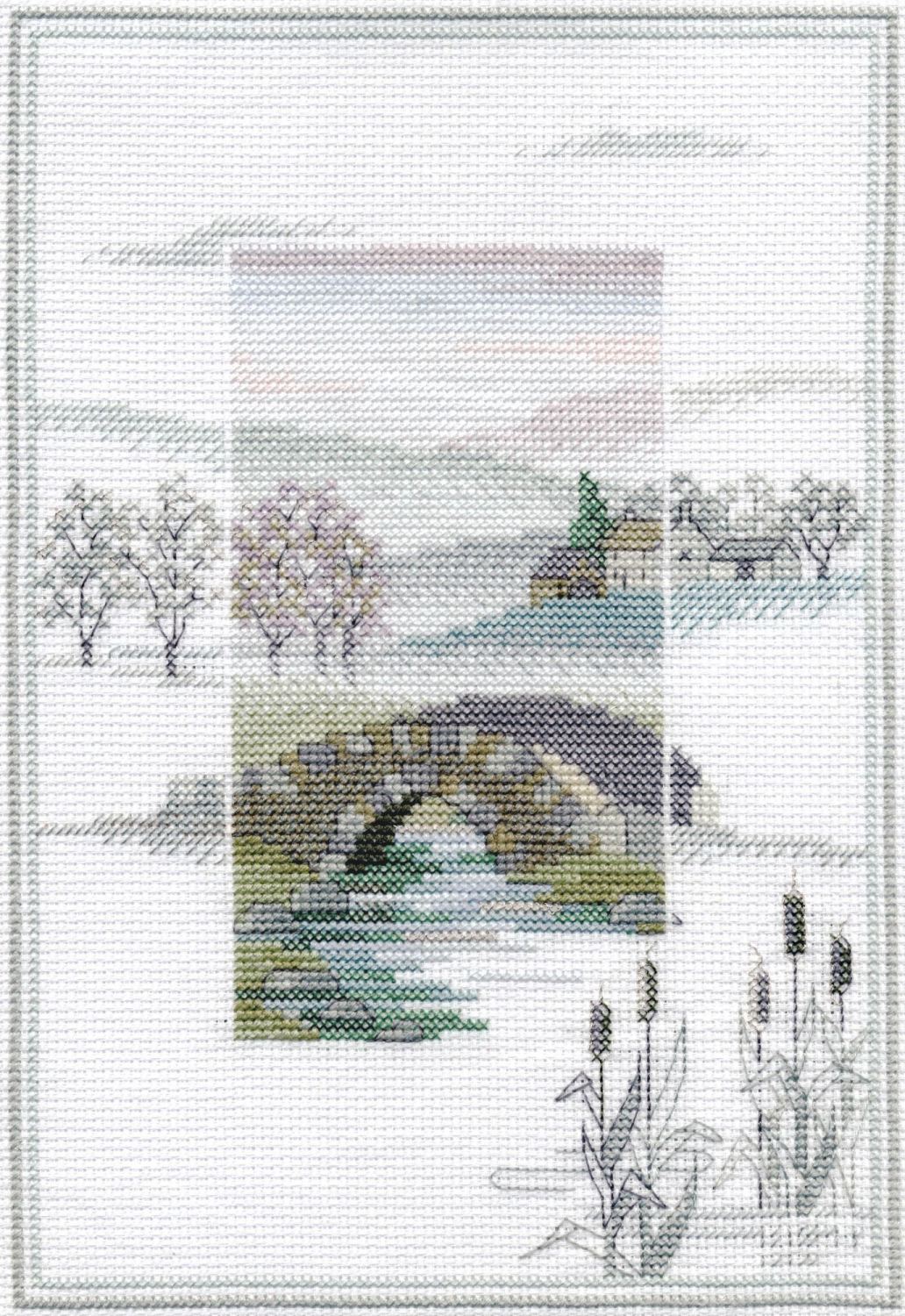 Winter Bridge - Misty Mornings Cross Stitch