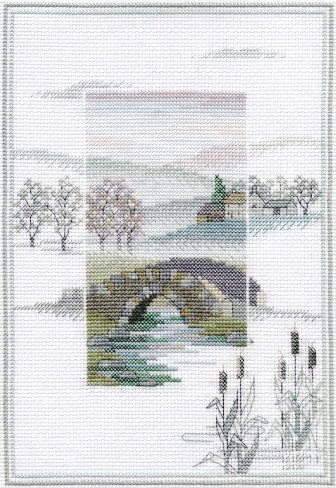 Winter Bridge - Misty Mornings Cross Stitch