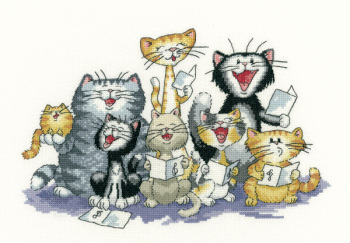 The Choir - Peter Underhill Cat Cross Stitch 