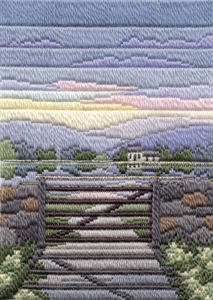 Spring Evening - Wool Long Stitch