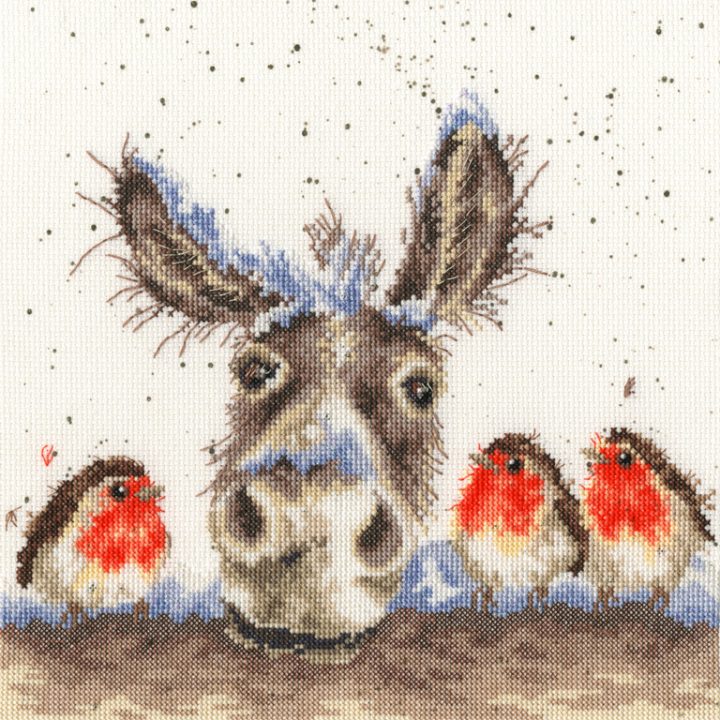 Christmas Donkey - Hannah Dale Cross Stitch Kit (Bothy Threads) 