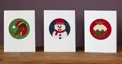 Set of 3 Christmas Tapestry Card Kits