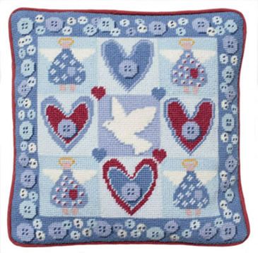 Angels Tapestry Kit (Plain Canvas)