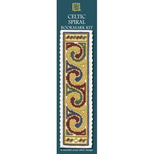 Celtic Spiral Cream Cross Stitch Bookmark