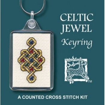Celtic Jewel Cross Stitch Keyring