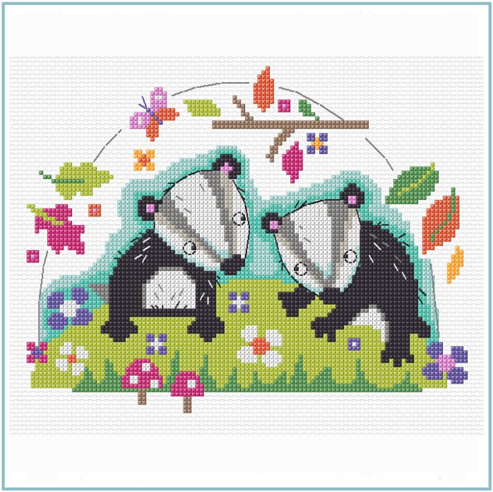 Badger Cross Stitch Kit
