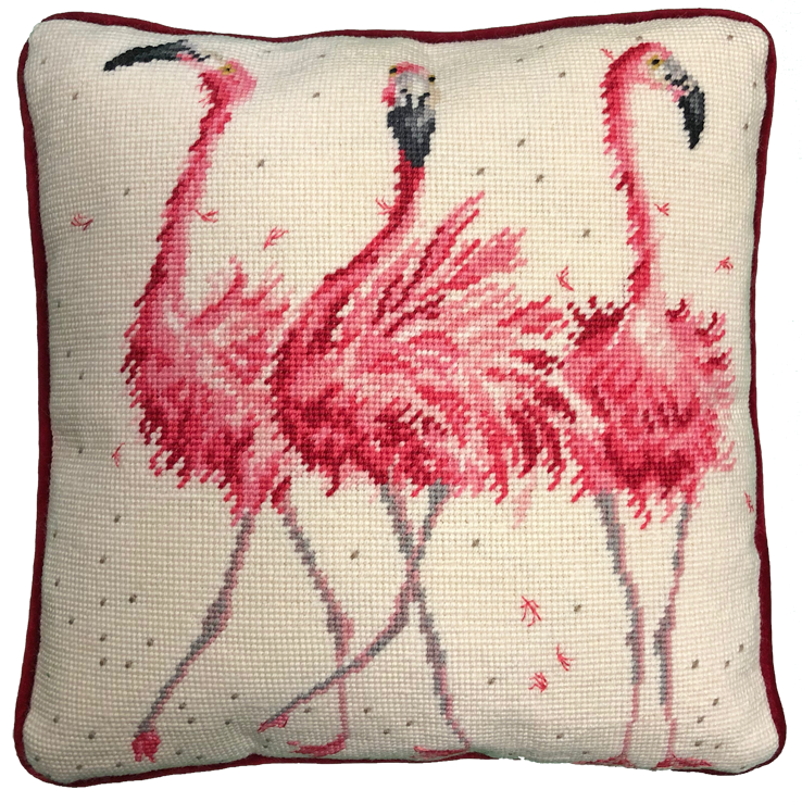 Pink Ladies Flamingo Tapestry - Hannah Dale (Bothy Threads).