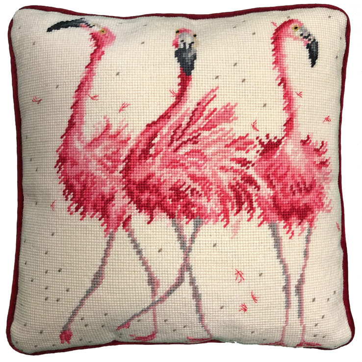 Pink Ladies Flamingo Tapestry - Hannah Dale (Bothy Threads).